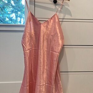 Victoria's Secret Pink Satin Chemise